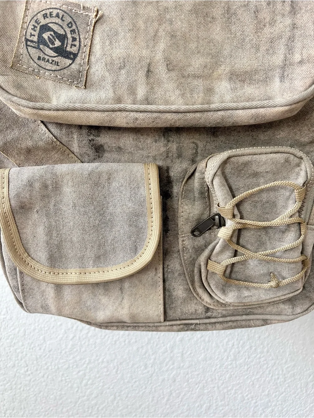 The Real Deal Belem Backpack, Brazil from 100% Canvas Recyled Tarps